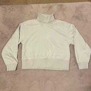 Light Beige Turtleneck Sweatshirt